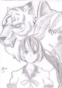 Hanekawa, Black Hanekawa and Kako