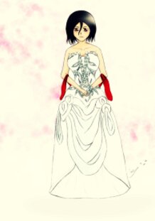 Mikasa Ackerman In Wedding Dress 