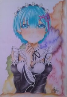 A (big head) Rem fanart