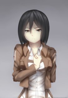 Mikasa's Pout Face