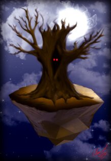 #tree #dark #monster #horror #moon #digitalart #sketch #drawing