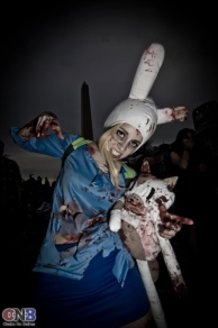 Zombie Adventure Time! Fionna & Cake Cosplay