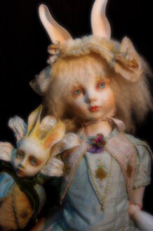 A Rabbit Girl & A Rabbit Rattle