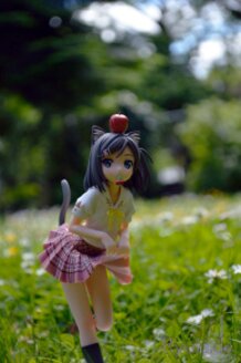 Stony cat in the garden