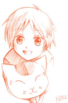 Takashi and Nyanko sensei