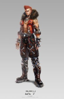 Avatar design  (heavy metal) male suit