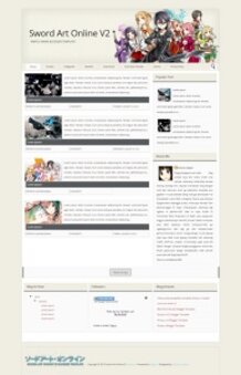 Sword Art Online V2 Blogger template