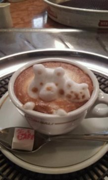 George's Latte Art: Shirokuma