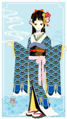 Carp Streamer Kimono