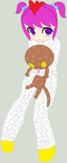 Gecko loving chicken girl