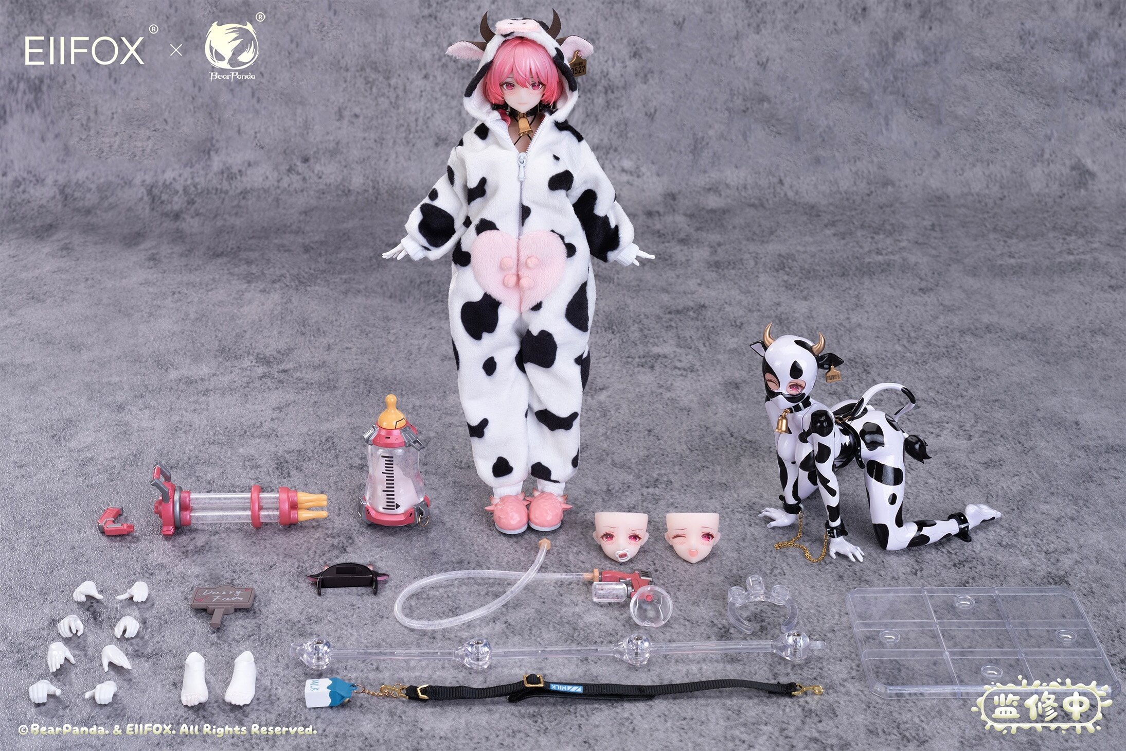 【for momo様】オーダー品 Dairy Cow Momo 1/8 Scale Action Figure: BearPanda - Tokyo Otaku
