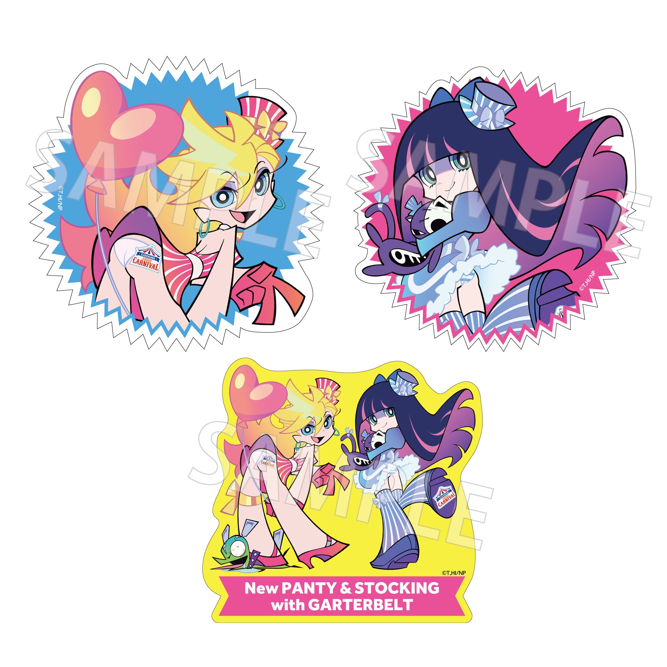 New PANTY ＆ STOCKING　アクリルスタンド　セット New PANTY ＆ STOCKING with GARTERBELT アクリルスタンド