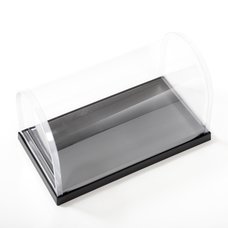 Plastic Model Display Case Dome Black