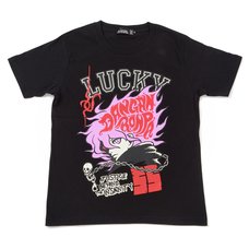 LISTEN FLAVOR Danganronpa Ultimate Lucky Student Nagito Komaeda Lucky T-Shirt (Black)