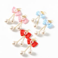 Lolii Pearl & Ribbon Lovely Earrings