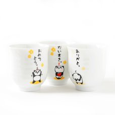 Hitokoto Animal Tea Cups (Panda)