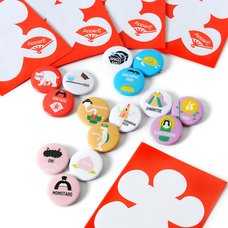 ApparE Japanese Folktale Pin Badge Set