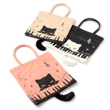 Piano & Pooh-chan Tote Bag