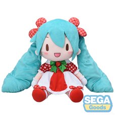 Hatsune Miku x Love and Berry Dress Up and Dance! Hatsune Miku: Lovely Strawberry Ver. Fuwapuchi Plushie LL