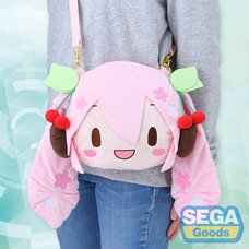Sakura Miku Fuwapuchi Face Shoulder Bag M