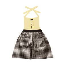pink trick Gingham Check Apron