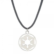 Star Wars Galactic Empire Cutout Necklace on Suede Cord