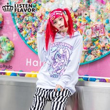 Haruka Kurebayashi x LISTEN FLAVOR Happy Bunny-chan Hoodie