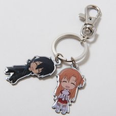 Asuna & Kirito Metal Keychain