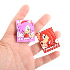Sonic the Hedgehog Knuckles & Amy Pin Set