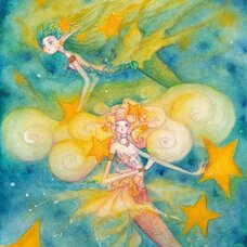 Sakura Exhibition: Ryu Takeuchi "Mermaid Carrying the Star" Poster