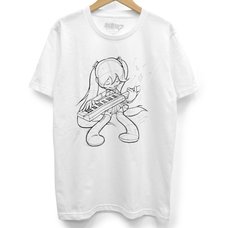 Hatsune Miku First Sound from the Future Keytar White T-Shirt