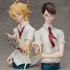 Classmates Hikaru Kasukabe & Licht Sajo Statue & Ring Style Set