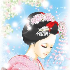 Sakura Exhibition: MIKAN INAGI "Sakura-Mai" Poster