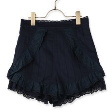 LIZ LISA Cotton Lace Frill Shorts
