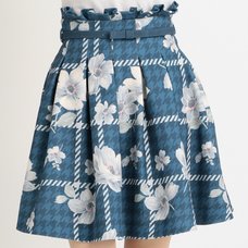 LIZ LISA Floral Plaid Houndstooth Skirt
