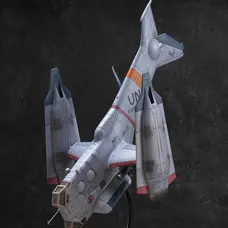 Evangelion: 3.0+1.0 Thrice Upon a Time YAGR-3B UNAF Close Air Support VTOL Aircraft 1/72 Scale Figure