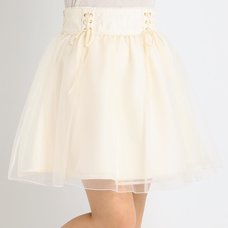 LIZ LISA Tartan Check & Solid Color Skirt