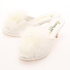 Ank Rouge Feathers x Pearl Dolly Mules