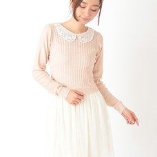 earth music&ecology Collared Tulle Dress