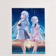 Summer Pockets Reflection Blue & Anemoi B2 Tapestry Shiroha Naruse & Spica Tsujikura