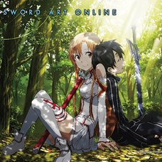 Sword Art Online - Kirito & Asuna Forest Fabric Poster