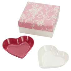 Mino Ware Heart-Shaped Dish Set
