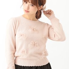 earth music&ecology Organdy Ribbon Pullover