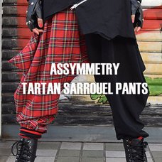 ACDC RAG Asymmetrical Tartan Sarouel Pants