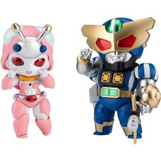 B-Robo Kabutack Captain Tomborg & Tentoleena Chibi Figure Set