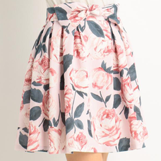 LIZ LISA Large Floral Pattern Skirt