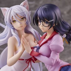 Nekomonogatari Tsubasa Hanekawa & Black Hanekawa Non-Scale Figure Set