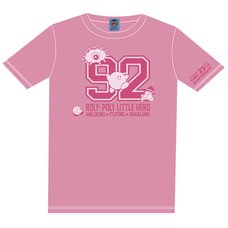 The King of Games Kirby 25th Anniversary Numbering Pink T-Shirt w/ Plush Mascot