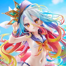 No Game No Life Shiro: Sailor-Style Swimsuit Ver. 1/7 Scale Figure