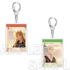 Spice and Wolf: Merchant Meets the Wise Wolf Acrylic Keychains in Social Media Style